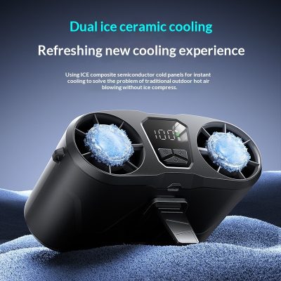 New Cooling USB-Charged Turbo High-Wind-Force Outdoor Portable Neck-Mounted Fan